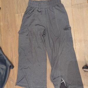 Gray Cargo Sweatpants